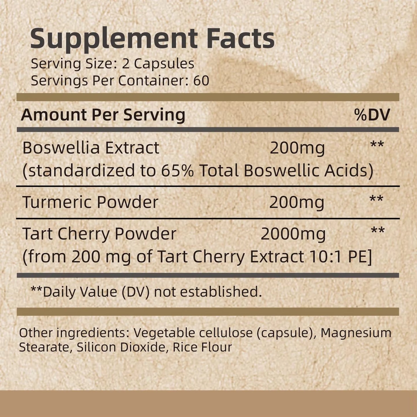 Boswellia Extract - Supports Joint Health, Relieves Joint Pain, Improve Joint Mobility and Comfort - 120 Capsules