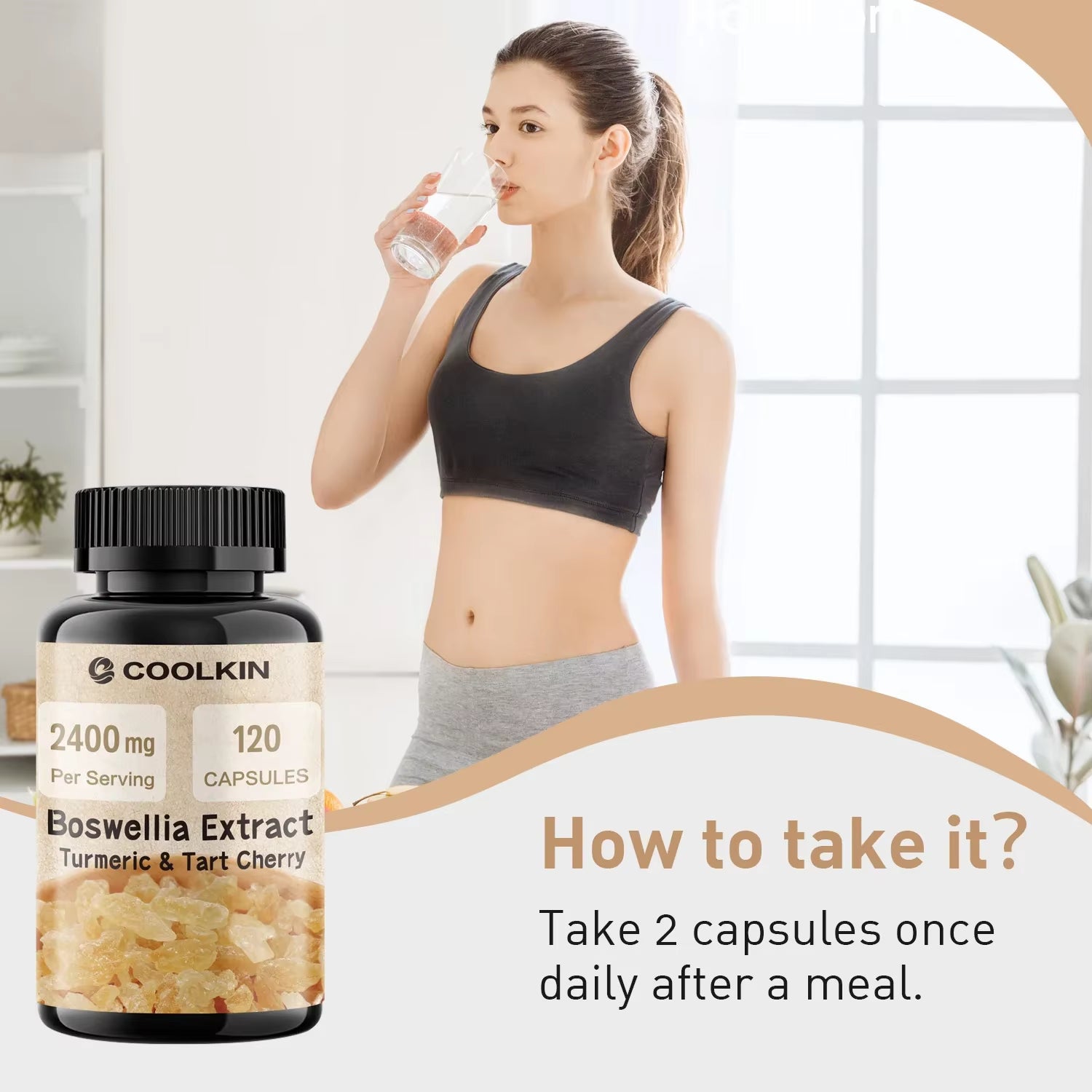 Boswellia Extract - Supports Joint Health, Relieves Joint Pain, Improve Joint Mobility and Comfort - 120 Capsules