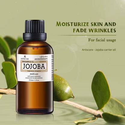 Natural Jojoba Oil Rose Hip Oil Sweet Almond Base Oil for Moisturizing Wrinkles Skin Care Massage Essential Oil